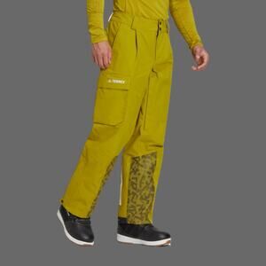 adidas TERREX 3-Layer Post-Consumer Nylon Snow Pants Size M Green NWT HC7717